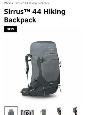 OSPREY Sirrus 44 Hiking Backpack — new with tags